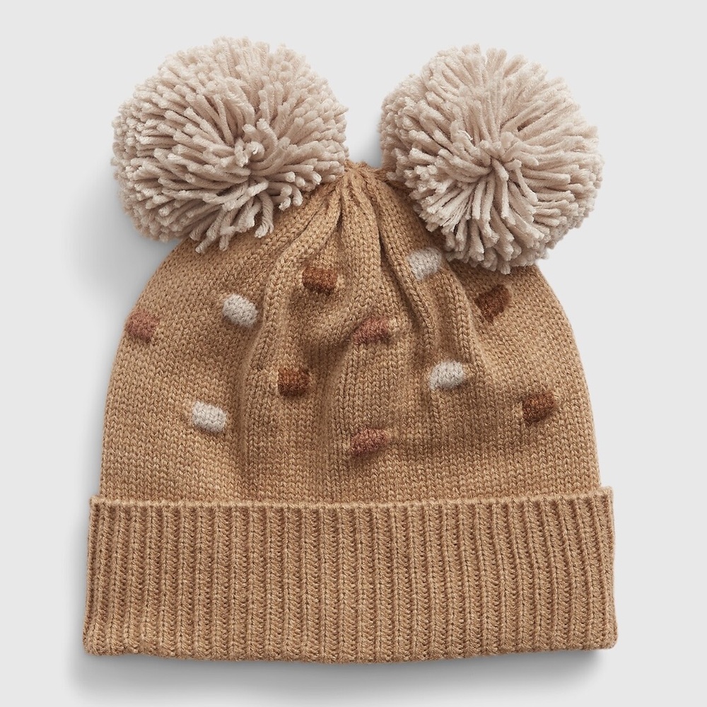 GAP Toddler Textured Pom Beanie